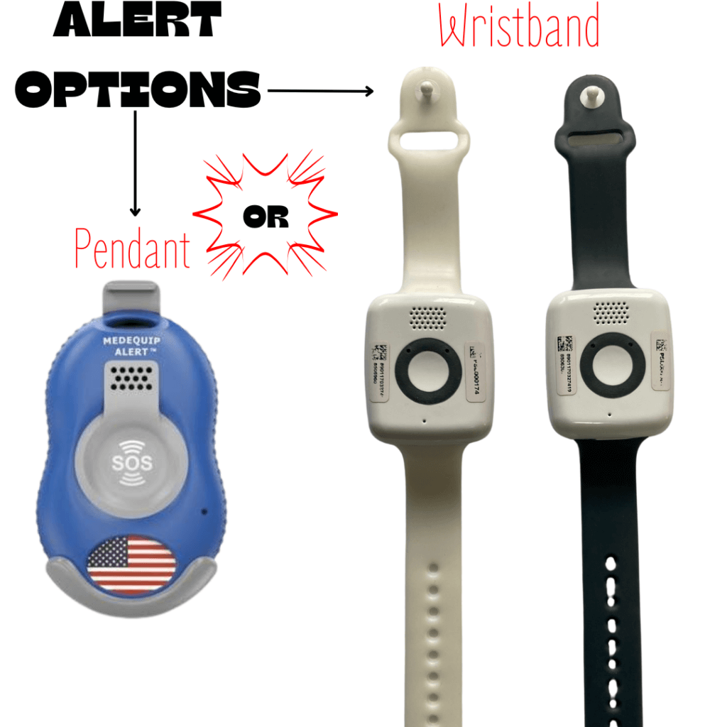 Medical Alert Options Pendant or Wristband